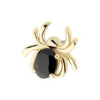 Invictus | 14k gold | Oval Spider | Black CZ