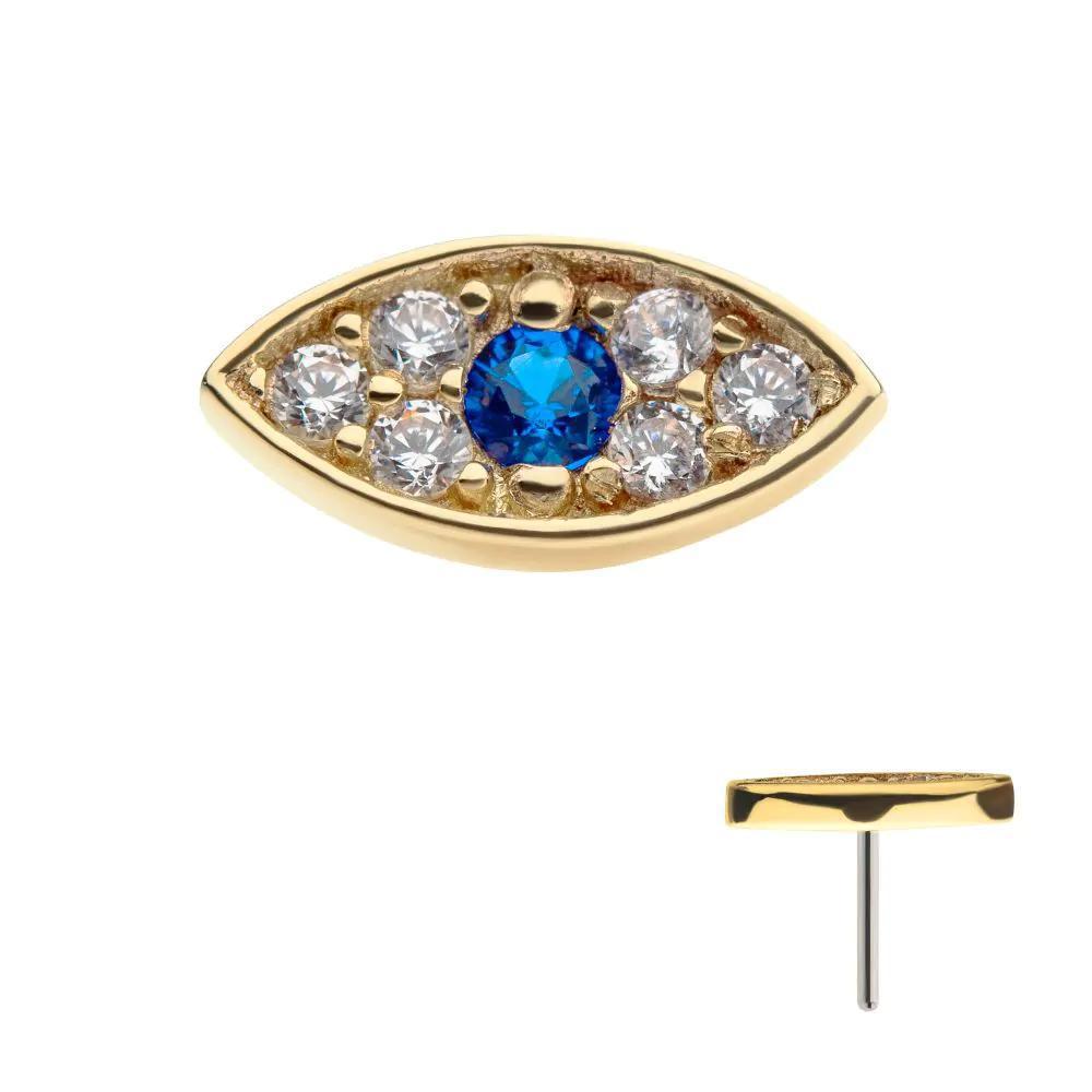 Invictus | 14k gold | Pave Evil Eye | CZ