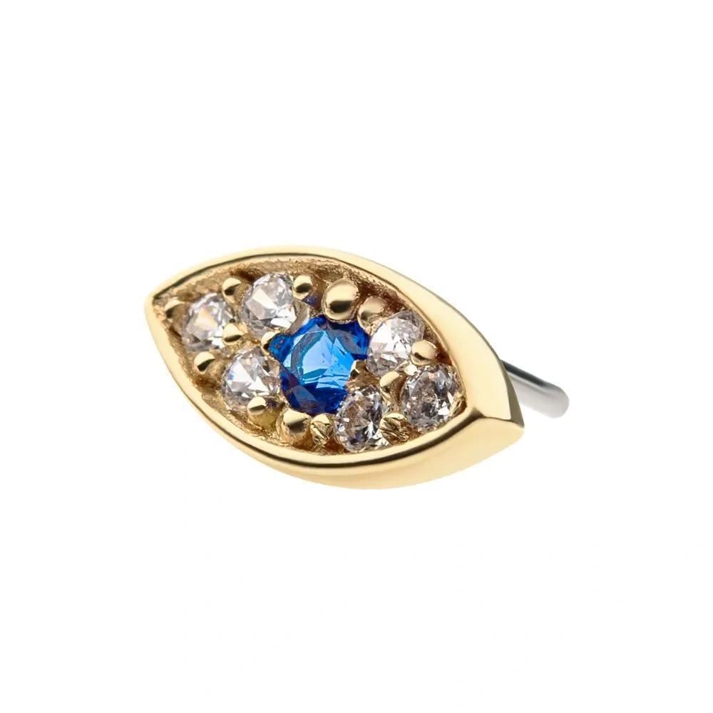 Invictus | 14k gold | Pave Evil Eye | CZ