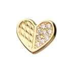 Invictus | 14k gold | Pave Set Geometric Heart | CZ