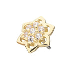 Invictus | 14k gold | Pave Set Mandala Flower | CZ