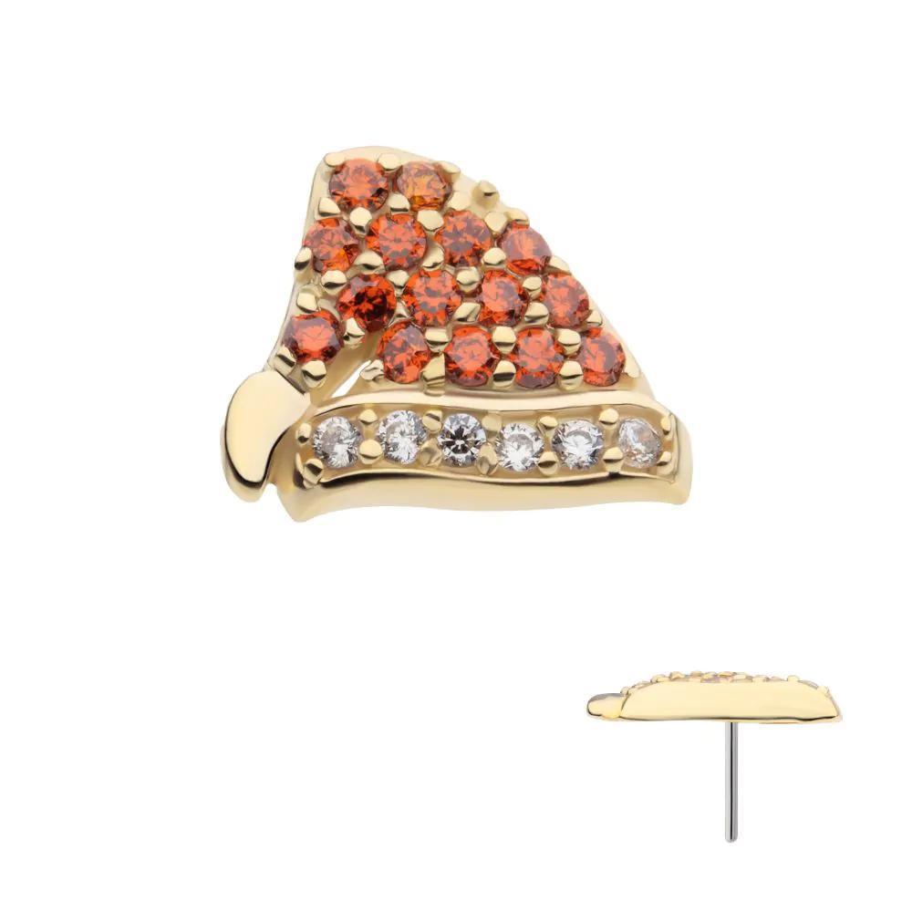 Invictus | 14k gold | Pave Set Santa Hat | CZ
