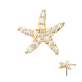 Invictus | 14k gold | Pave Starfish | CZ