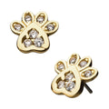 Invictus | 14k gold | Paw | CZ