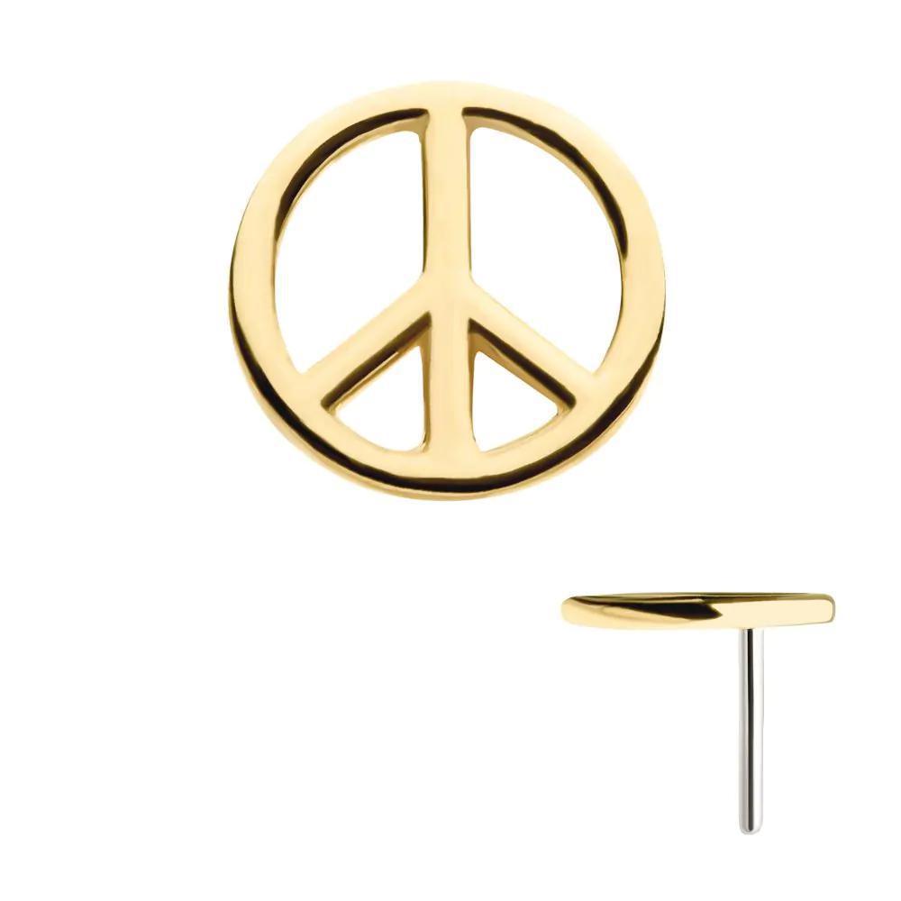 Invictus | 14k gold | Peace Sign