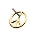 Invictus | 14k gold | Peace Sign