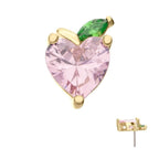 Invictus | 14k gold | Peach Heart | CZ
