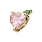 Invictus | 14k gold | Peach Heart | CZ