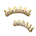 Invictus | 14k gold | Petite Spike Strip | CZ