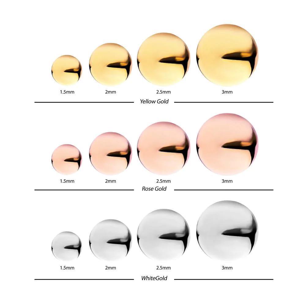 Invictus | 14k gold | Plain Ball