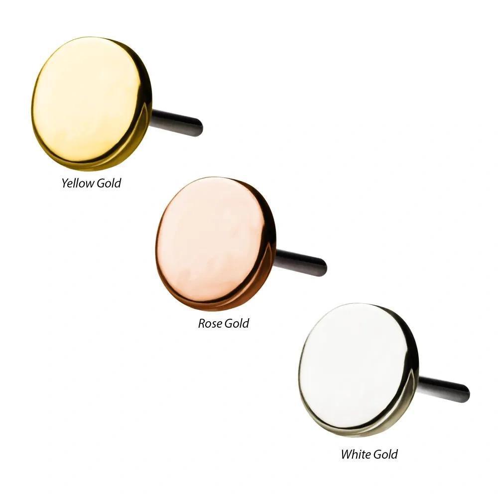 Invictus | 14k gold | Plain Disk