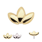 Invictus | 14k gold | Plain Lotus Flower