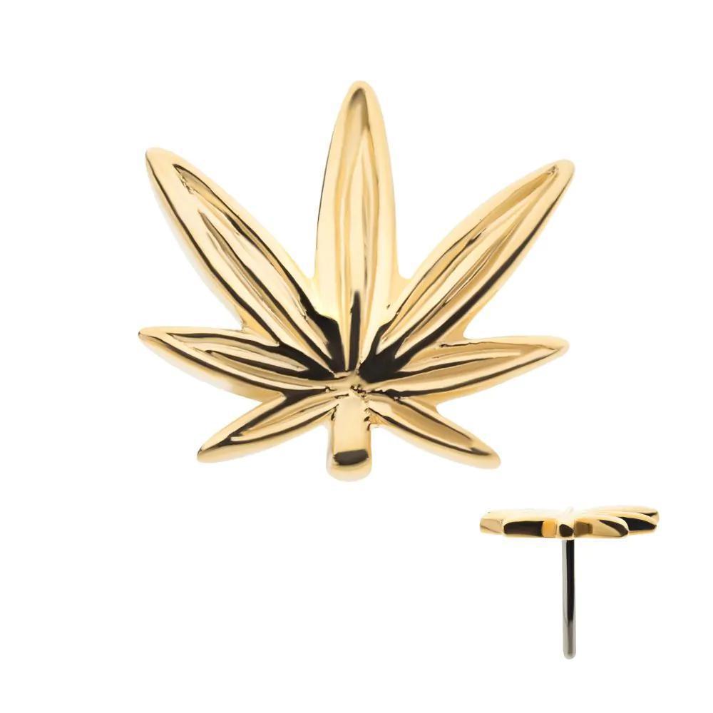 Invictus | 14k gold | Pot Leaf