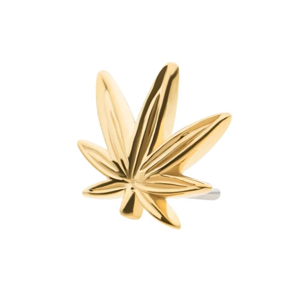 Invictus | 14k gold | Pot Leaf
