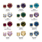 Invictus | 14k gold | Prong Birthstones