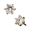 Invictus | 14k gold | Prong Set | CZ