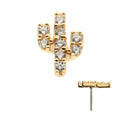 Invictus | 14k gold | Prong Set Cactus | CZ