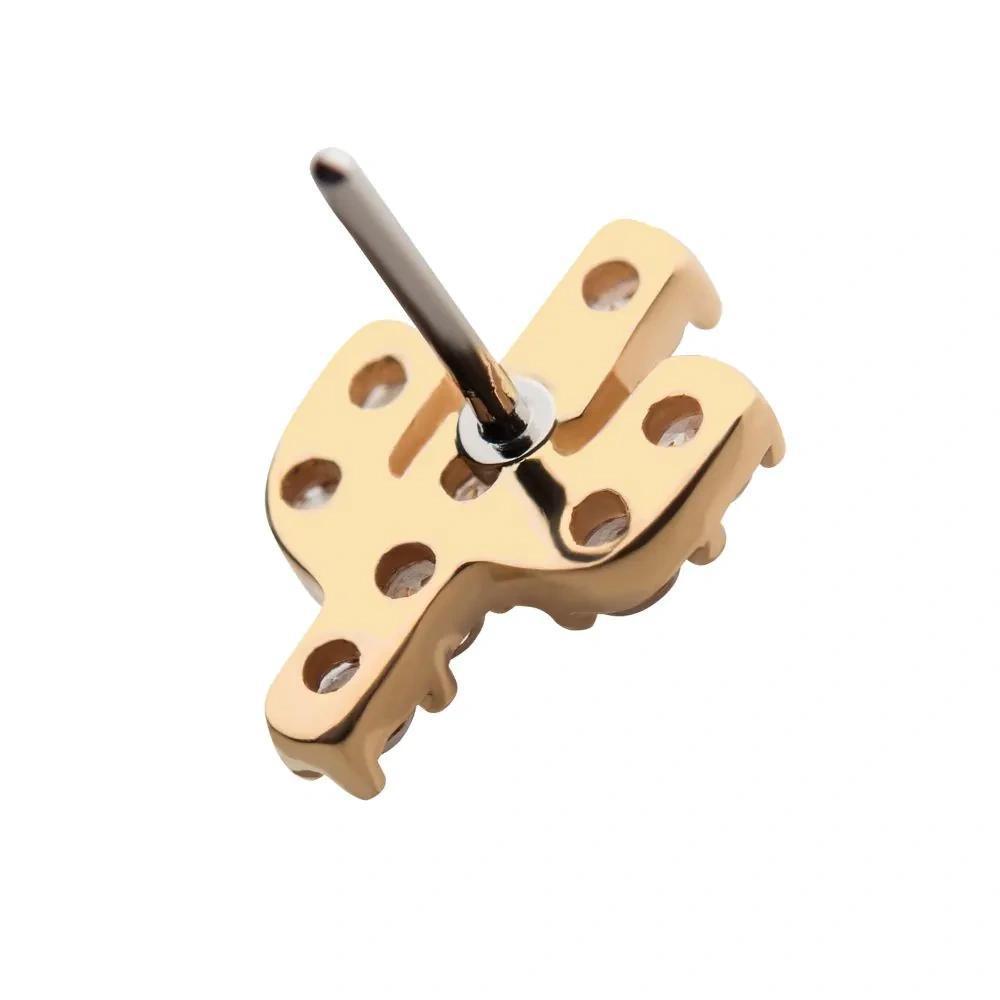 Invictus | 14k gold | Prong Set Cactus | CZ