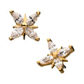 Invictus | 14k gold | Prong Set Cross | CZ