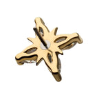 Invictus | 14k gold | Prong Set Cross | CZ