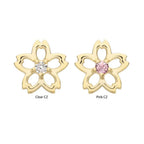 Invictus | 14k gold | Prong Set Cut Out Cherry Blossom | CZ