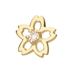 Invictus | 14k gold | Prong Set Cut Out Cherry Blossom | CZ