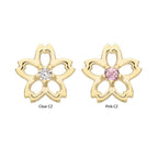 Invictus | 14k gold | Prong Set Cut Out Cherry Blossom | CZ