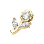 Invictus | 14k gold | Prong Set Flower | CZ