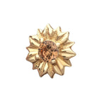 Invictus | 14k gold | Prong Set Gem Sunflower Top | Champagne CZ