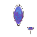 Invictus | 14k gold | Prong Set Marquise Opal | Synthetic Opal