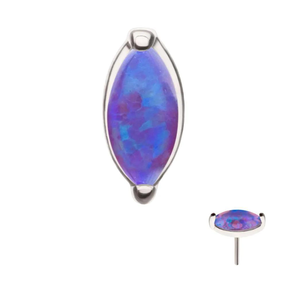 Invictus | 14k gold | Prong Set Marquise Opal | Synthetic Opal