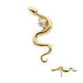 Invictus | 14k gold | Prong Set Snake | CZ