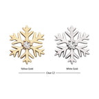Invictus | 14k gold | Prong Set Snowflake | CZ