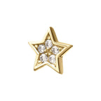 Invictus | 14k gold | Prong Set Star | CZ