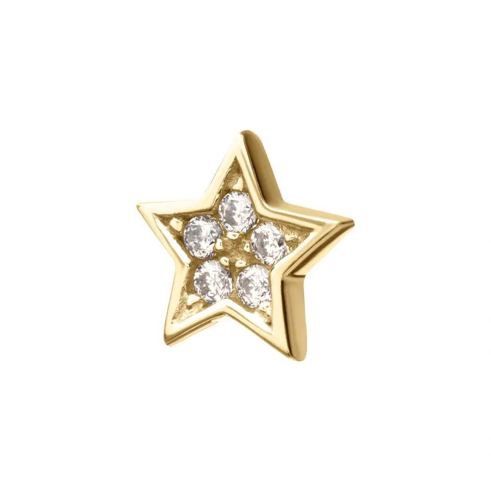 Invictus | 14k gold | Prong Set Star | CZ