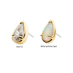 Invictus | 14k gold | Prong Set Teardrop