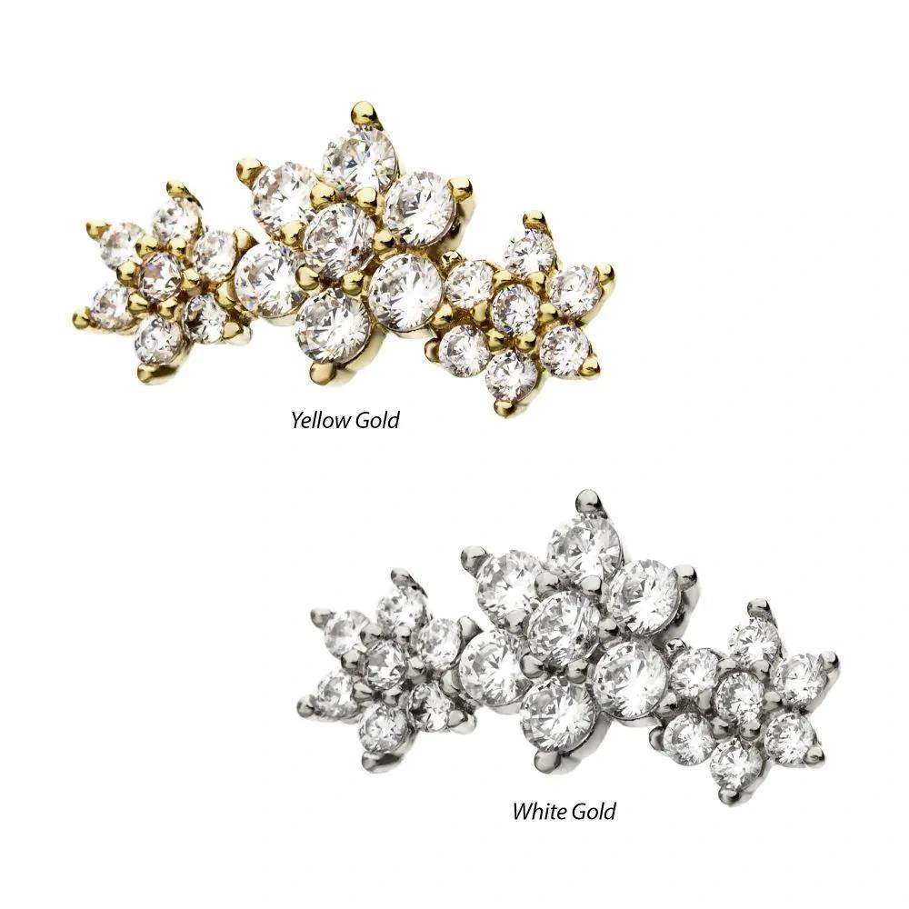 Invictus | 14k gold | Prong Set Tri-flower | SCZ