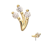 Invictus | 14k gold | Prong Set Vine | CZ