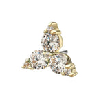 Invictus | 14k gold | Prong Trinity | Cubic Zirconia