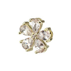 Invictus | 14k gold | Radiant Bloom Flower | Cubic Zirconia