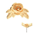 Invictus | 14k gold | Rose with Leaves