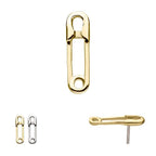 Invictus | 14k gold | Safety Pin