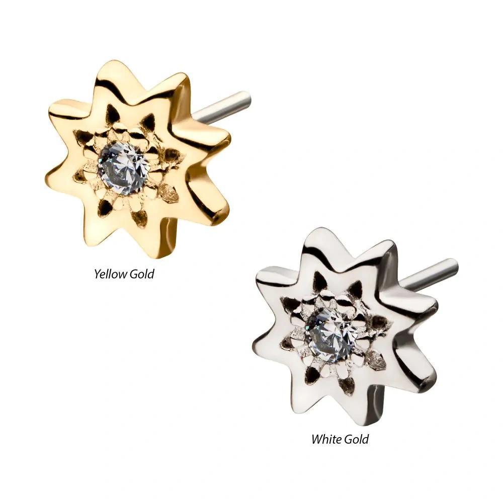 Invictus | 14k gold | Sun | CZ