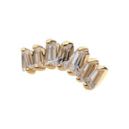 Invictus | 14k gold | Tapered Baguette Cluster | CZ