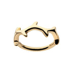 Invictus | 14k gold | Thorn Hinged Hoop
