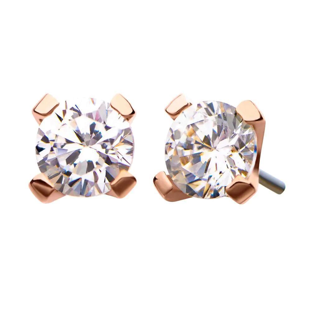 Invictus | 14k gold | Prong | Swarovski Crystal CZ