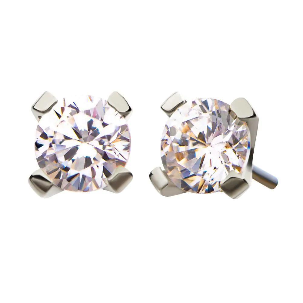 Invictus | 14k gold | Prong | Swarovski Crystal CZ