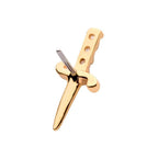 Invictus | 14k gold | Dagger | CZ