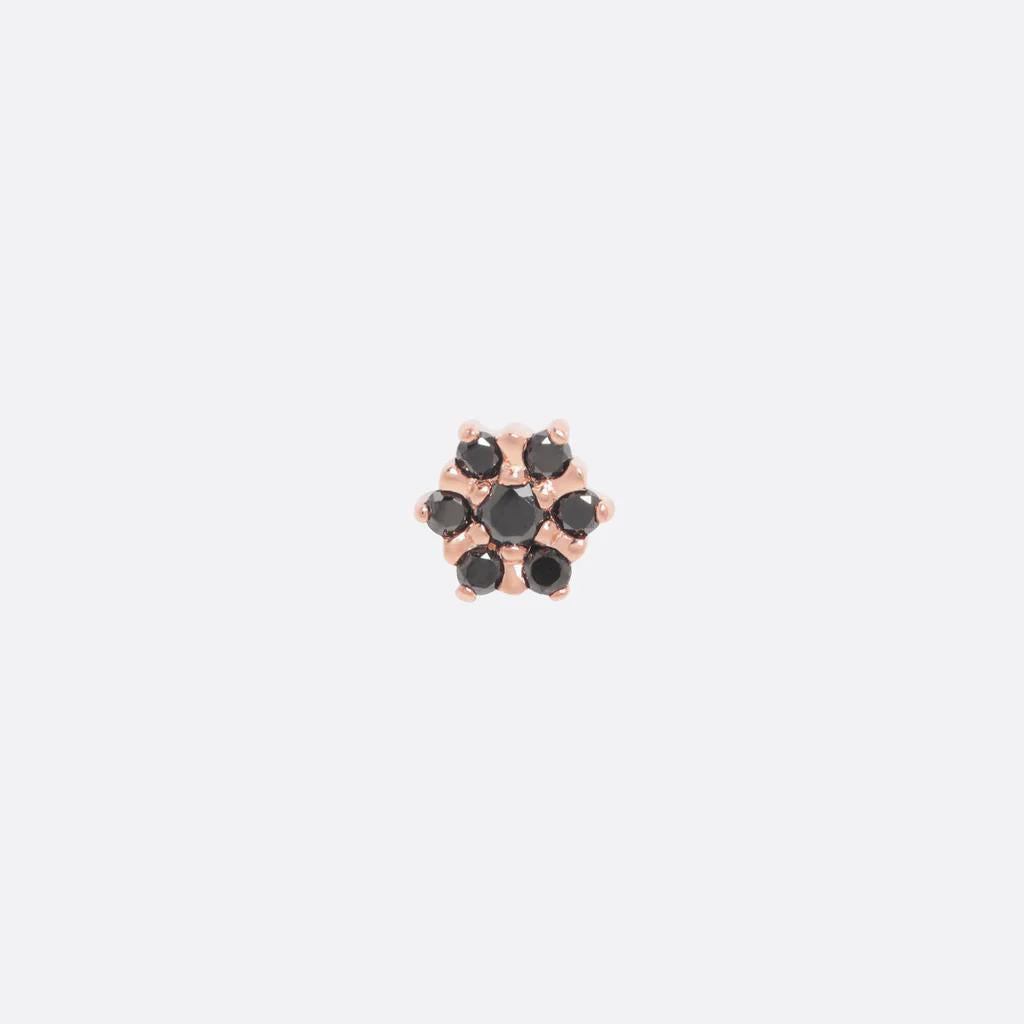 Tether | 14k gold | Peony | Black Diamond