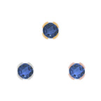 Buddha | 14k gold | Peekaboo | London Blue Topaz